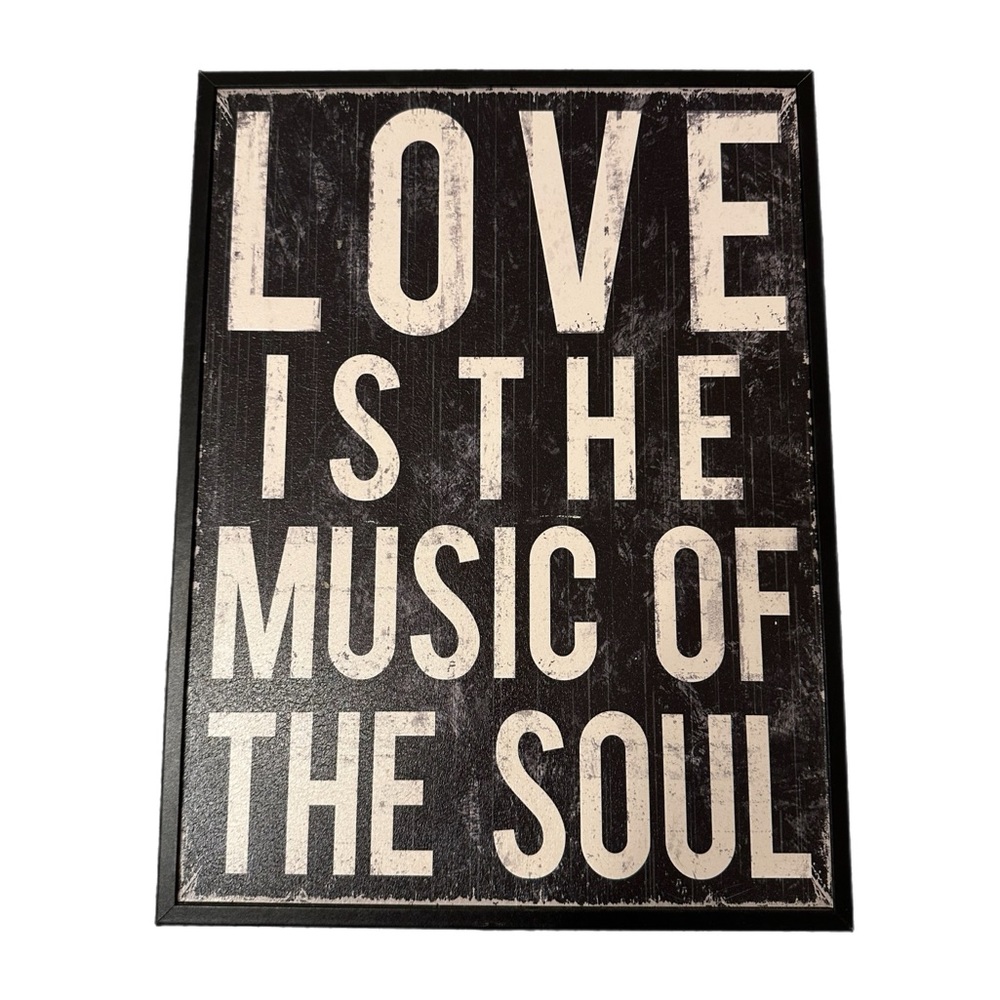 NWT Love Quote Wall Art